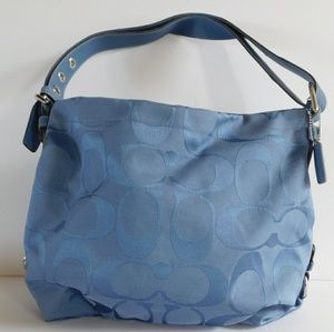 Coach Signature Blue Handbag